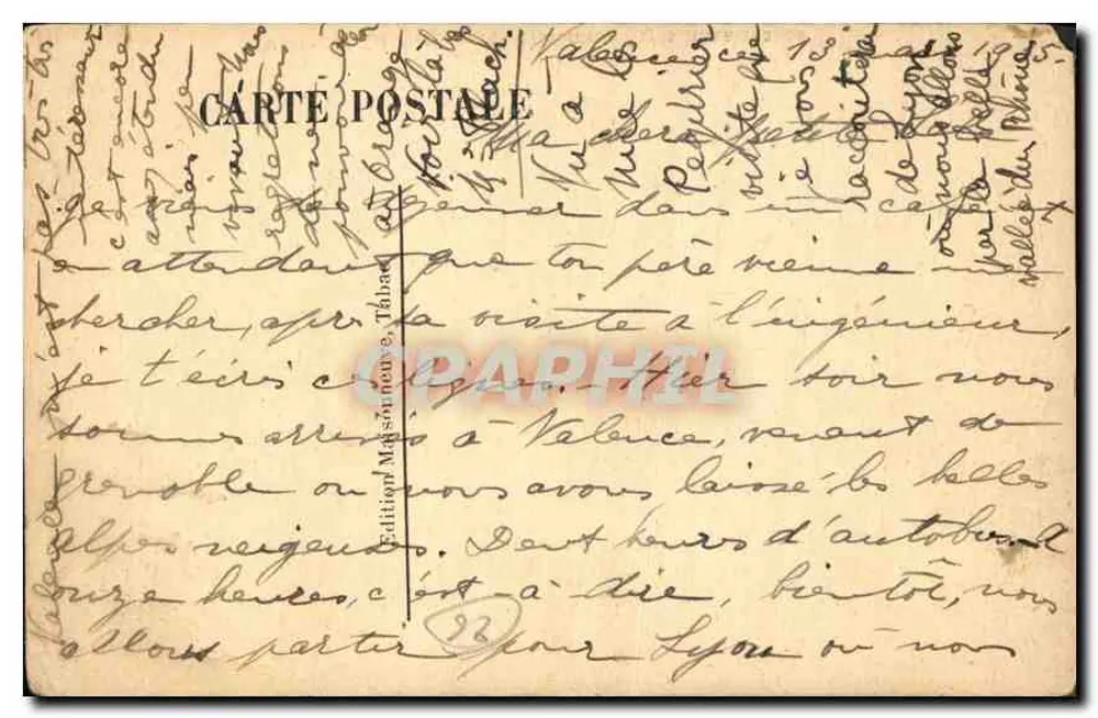 Valence (Drôme) — O Pendentif — Estilo Renascentista - Verso