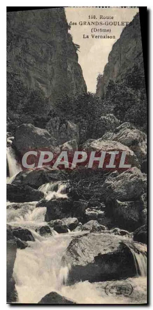 Rota dos Grandes-Goulets — La Vernaison (Drôme) — editor não identificado, n° de série 180 - Frente