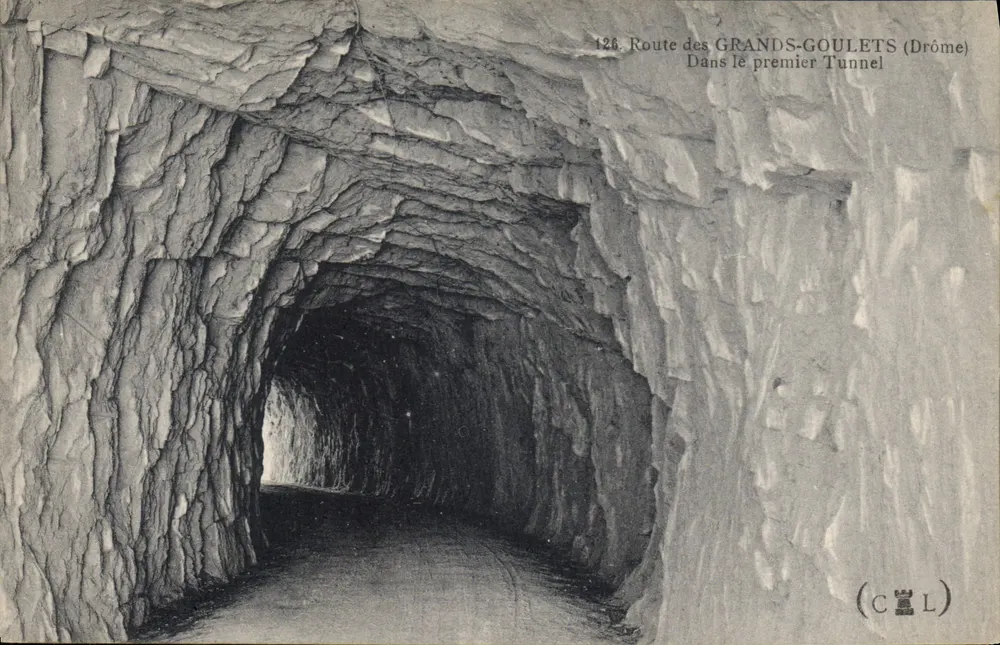 Route der Grands-Goulets — Im ersten Tunnel — (CCL) - Vorderseite