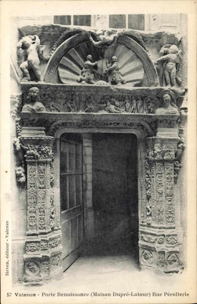 Renaissance-Tor (Maison Dupré-Latour) — Rue Pérollerie — Sirven, Verlag, Valence, Nr. 57 - Vorderseite