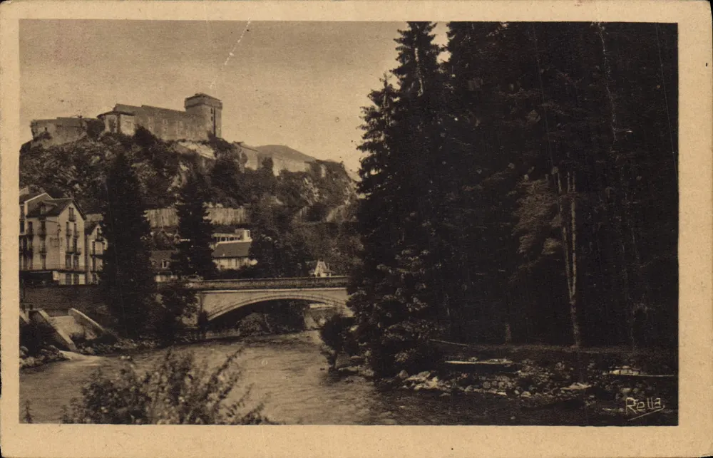 Lourdes — Der Gave und das Schloss — Rella - Vorderseite
