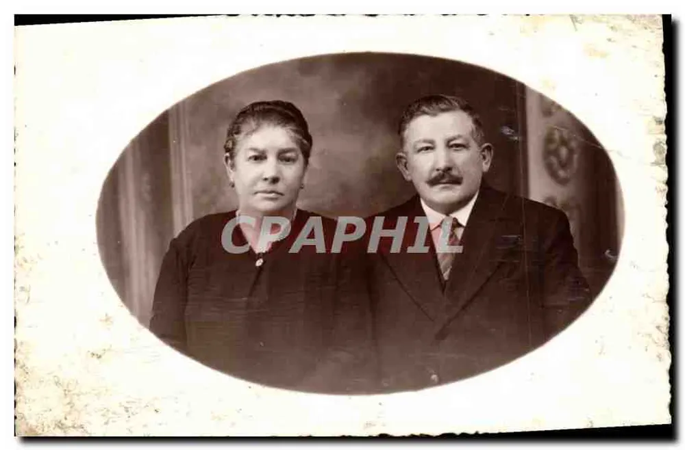 Retrato de casal — estúdio — editor desconhecido - Frente