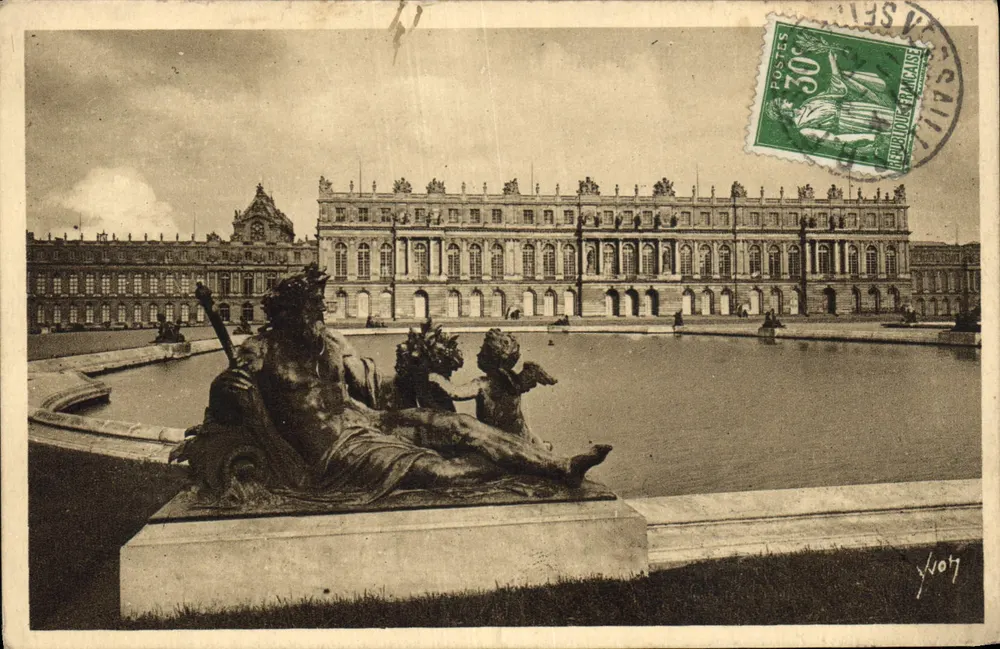 Versailles — Fassade über die Wasserparterres — Les Éditions d'Art VVGA - Vorderseite
