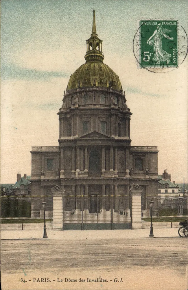 Paris - O Domo dos Inválidos - G.I. - Frente