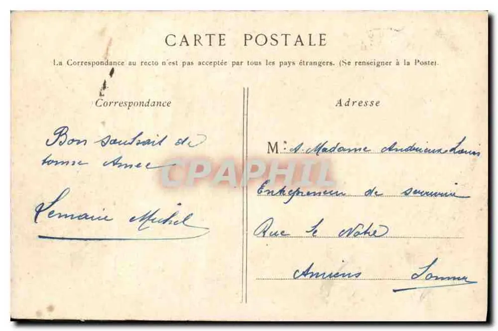 Paris - O Domo dos Inválidos - G.I. - Verso