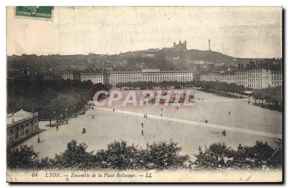 LYON — Conjunto da Praça Bellecour — LL - Frente