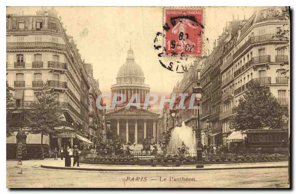 PARIS — O Panteão — Editor não visível, número de série não visível - Frente