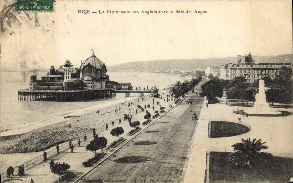 NICE — Promenade des Anglais mit Baie des Anges — 4 Coll. RCP. phot. - Vorderseite