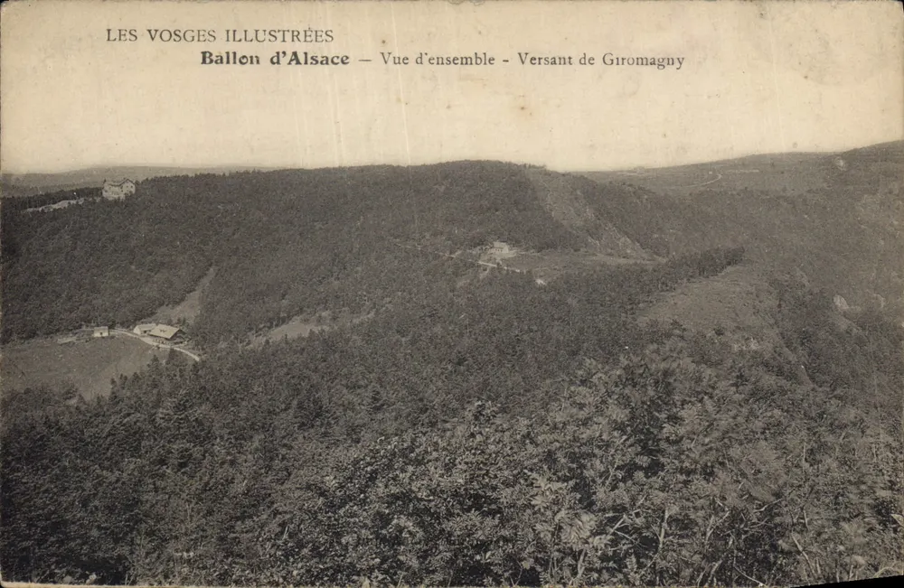Ballon d'Alsace — Übersicht — Hang von Giromagny — Les Vosges Illustrées - Vorderseite