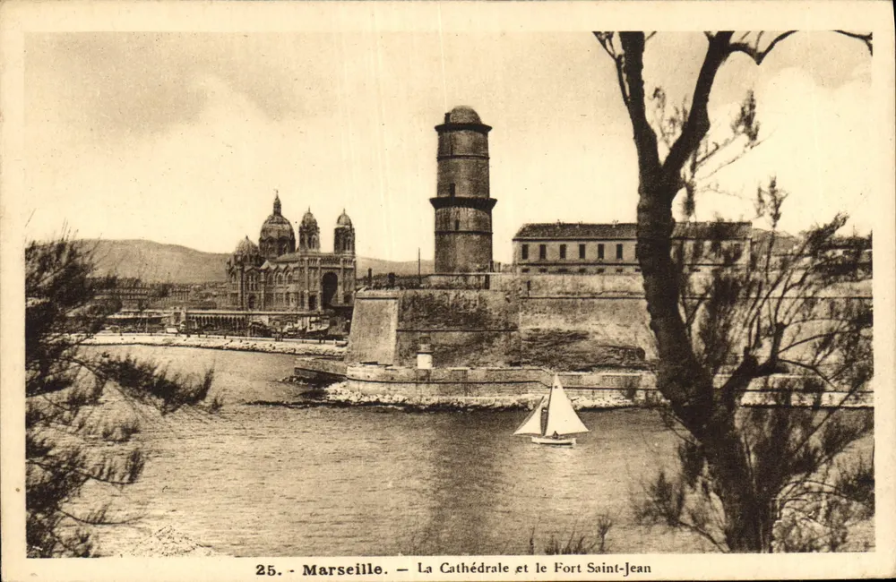 Marseille — Die Kathedrale und das Fort Saint-Jean — Verleger: Photo Edit. 40, rue de la République - Vorderseite