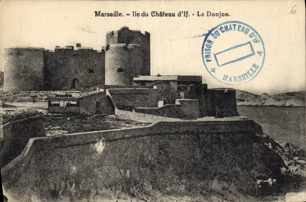 Marselha — Ile do Castelo de If — O Donjon — Editor desconhecido, n°6 - Frente