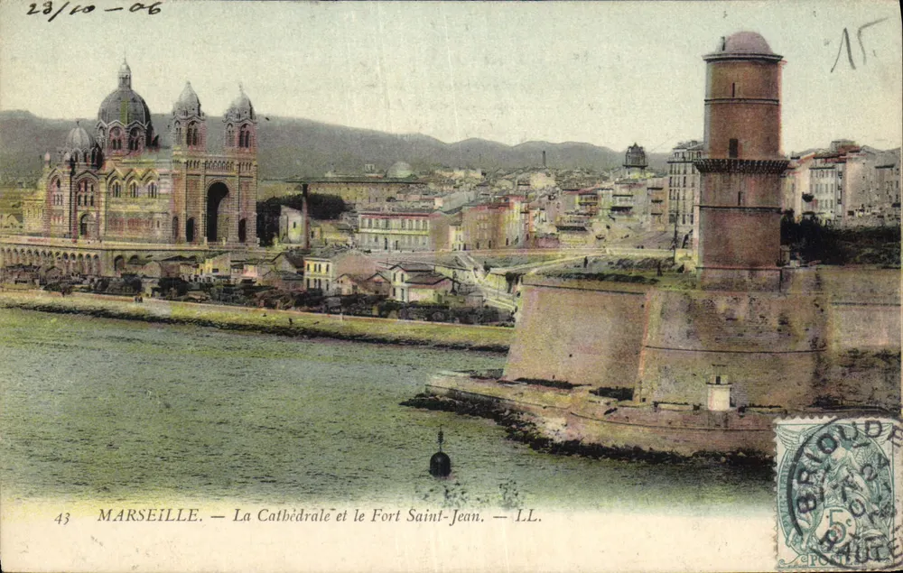 Marseille — Die Kathedrale und das Fort Saint-Jean — LL. - Vorderseite
