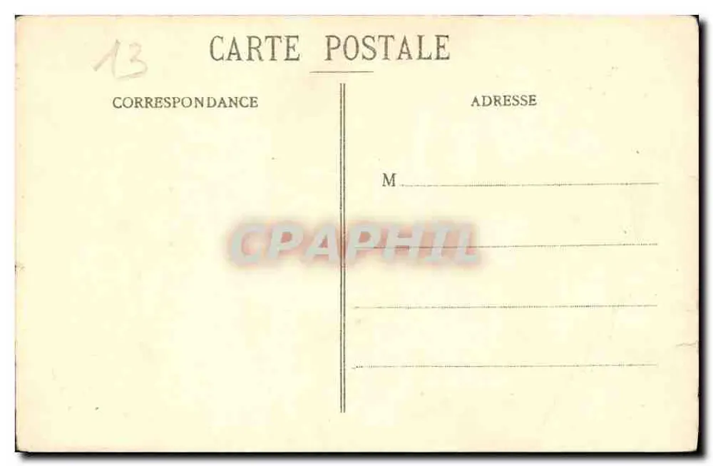 Marseille - Place Castellane - Fontaine Cantini — Verlag EL, n°16 - Rückseite