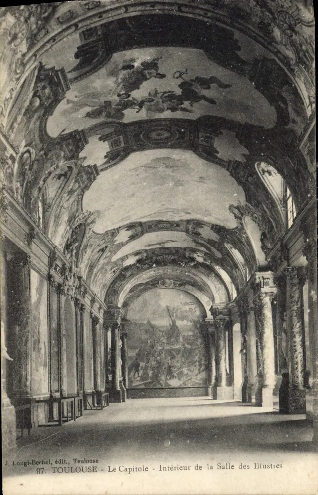 Toulouse - Das Capitole - Innenansicht der Salle des Illustres — J. Longi-Berchel, Verlag Nr. 97 - Vorderseite