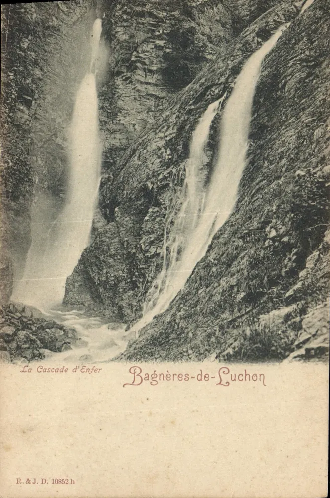 A Cascata do Inferno — Bagnères-de-Luchon — R.&J.D. 10852 h - Frente
