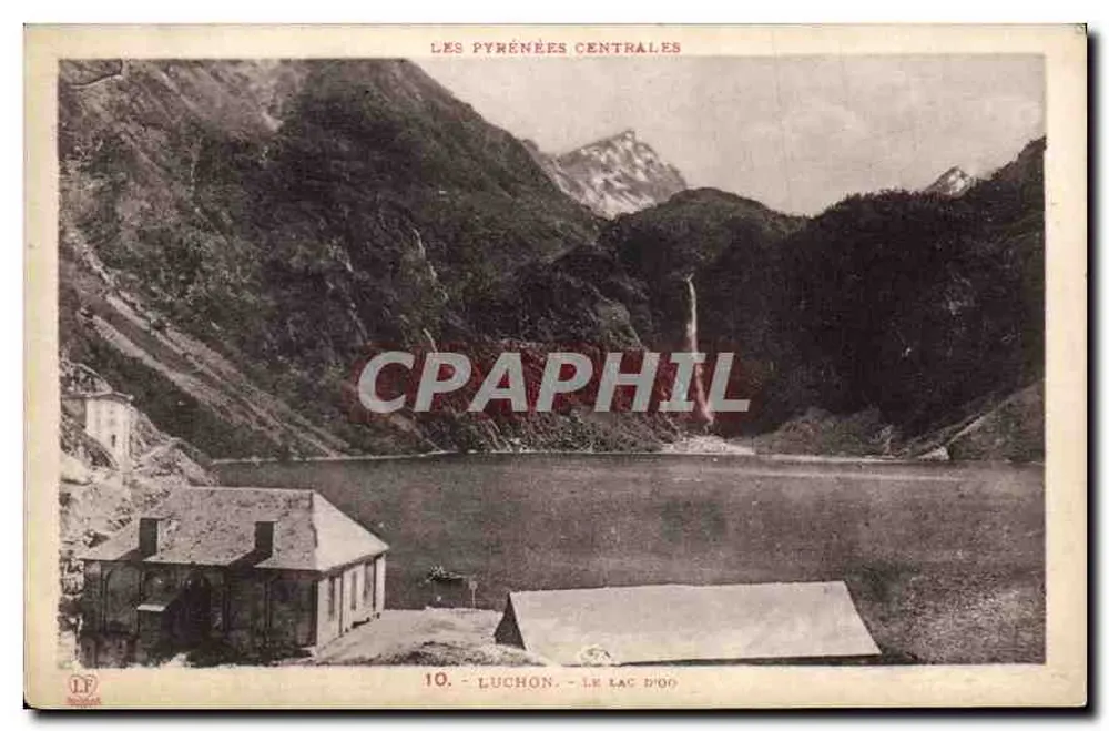 Luchon - Het meer van Oo - De Centrale Pyreneeën - Uitgever L.F. - N°10 - Voorkant