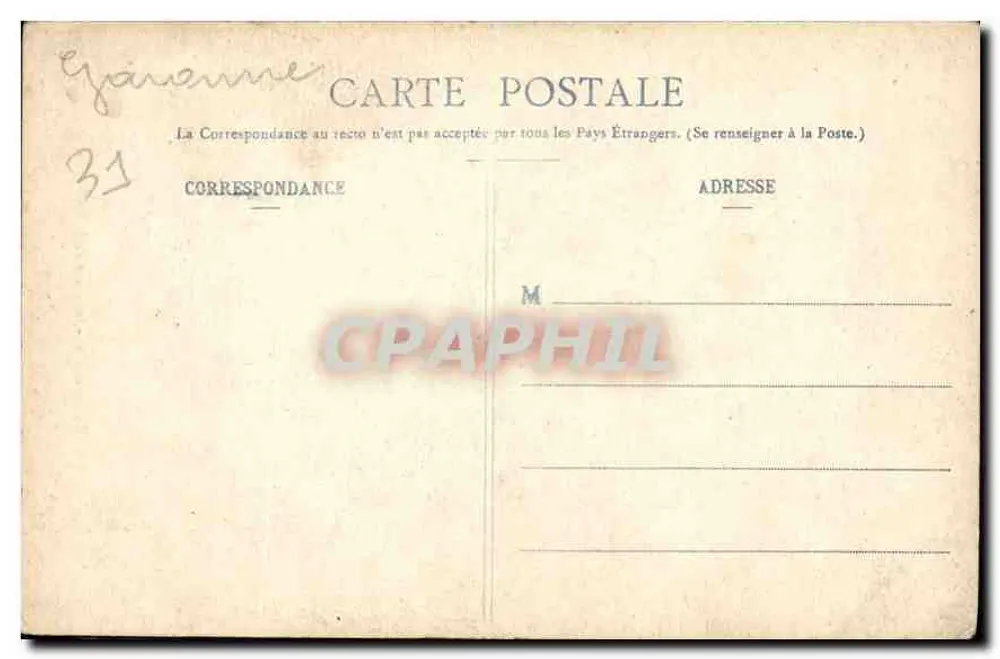 Saint-Gaudens - Interior da Colegiata - Abadie, livreiro, em Saint-Gaudens - Verso