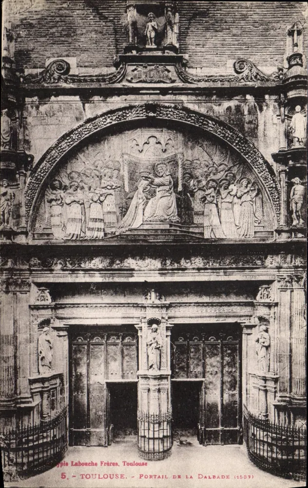 Portal da Dalbade — Toulouse — Editor: Typis Labouche Frères, n°5 - Frente