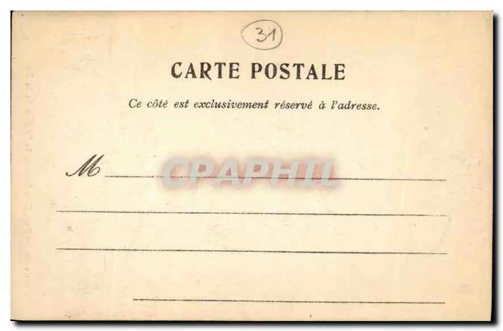 Toulouse — Portal und Rosefenster der Kirche der Dalbade — Edition des Galeries Parisiennes - Rückseite