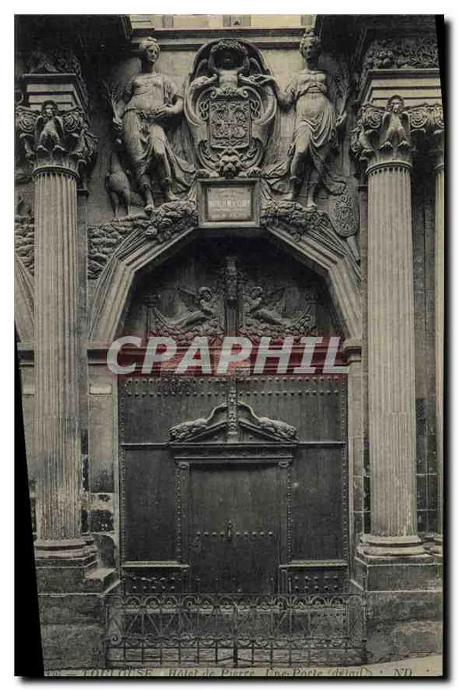 Toulouse — Hotel de Pierre, eine Tür (Detail) — ND - Vorderseite