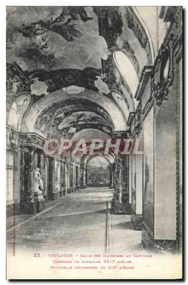 Toulouse - Salle des Illustres am Capitole — Germain de Lafaille, 17. Jahrhundert (Neue Ausstattung des 19. Jahrhunderts) - Vorderseite