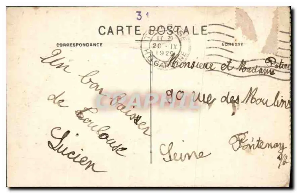 Toulouse - Hotel d'Assézat (século XVI) — Edição Bayard, n°84 - Verso