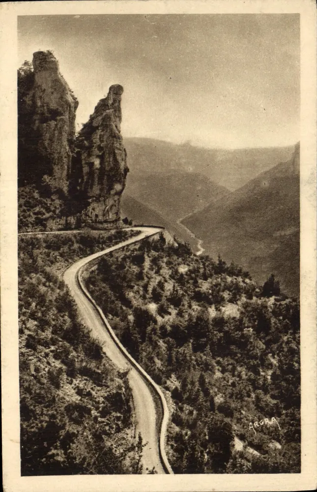 Gorges du Tarn — Route des Vignes au Causse Méjean — Les Arts Graphiques, Toulouse - Vorderseite