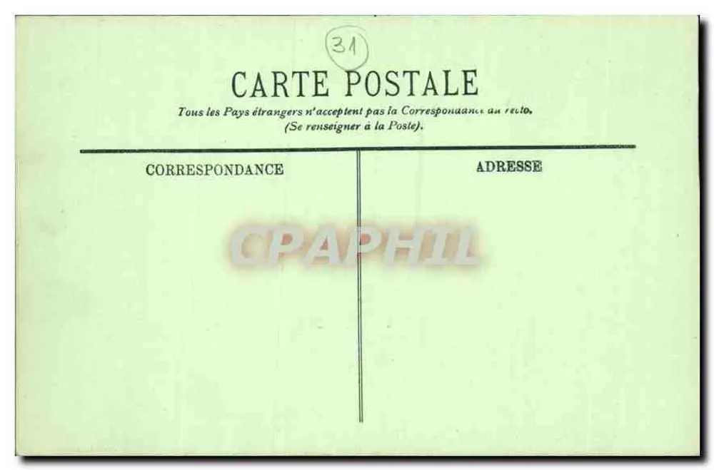 Luchon — Castriolé — editor Benoist, Luchon, n°121 - Verso