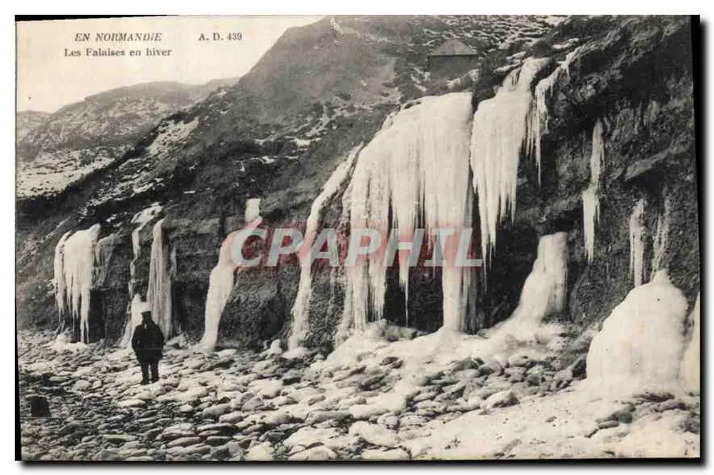 Kliffs im Winter — A.D. 439 — A. Duboog, Verleger, Dégros - Vorderseite