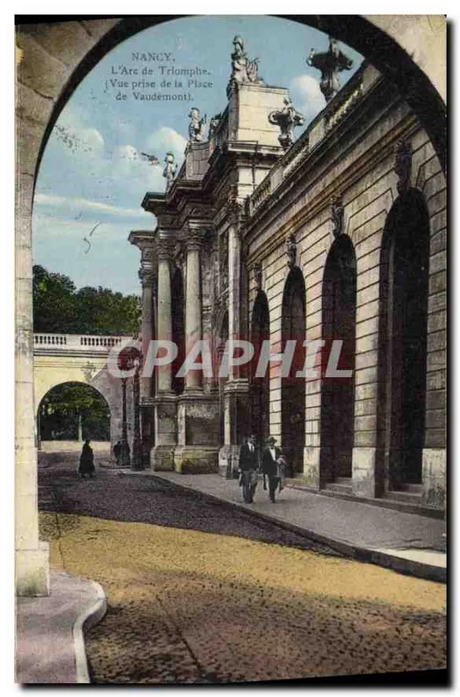 Nancy — Der Triumphbogen (Aussicht vom Place de Vaudémont) — Verleger nicht sichtbar - Vorderseite