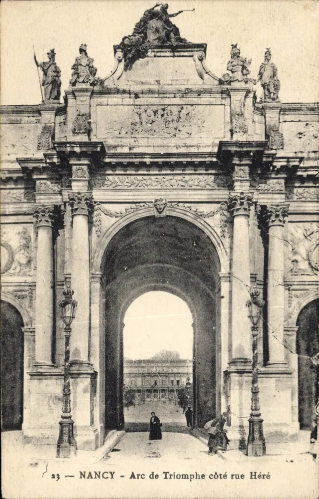 NANCY — Arco do Triunfo lado rua Héré — editor desconhecido, n° 23 - Frente
