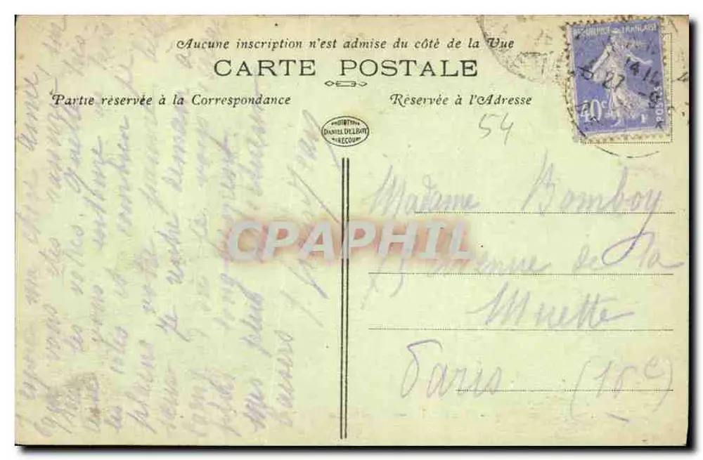 NANCY — Palácio do Governo — D. D. - Verso