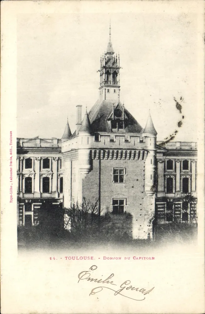 Toulouse - Torre do Capitólio — Émile Gonal, editor, n°14 - Frente