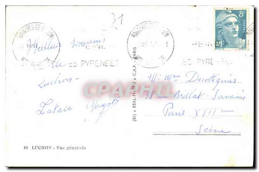Luchon — Vista geral — C.A.A. (51) - Verso
