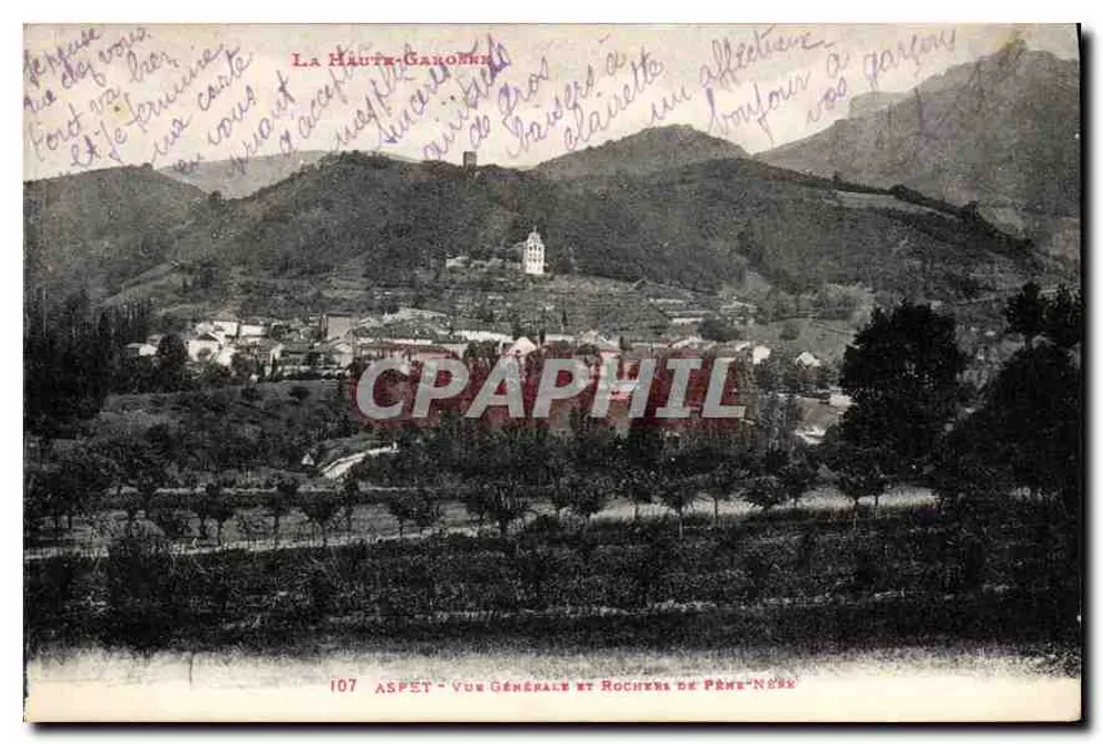 Aspet — Allgemeiner Blick und Felsen von Prème-Nègre — La Haute-Garonne - Vorderseite