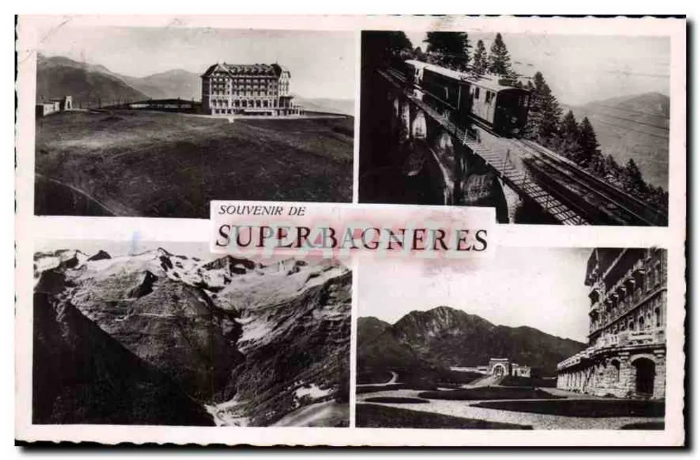 Superbagnères — Erinnerung an Superbagnères — Real Photo - Vorderseite