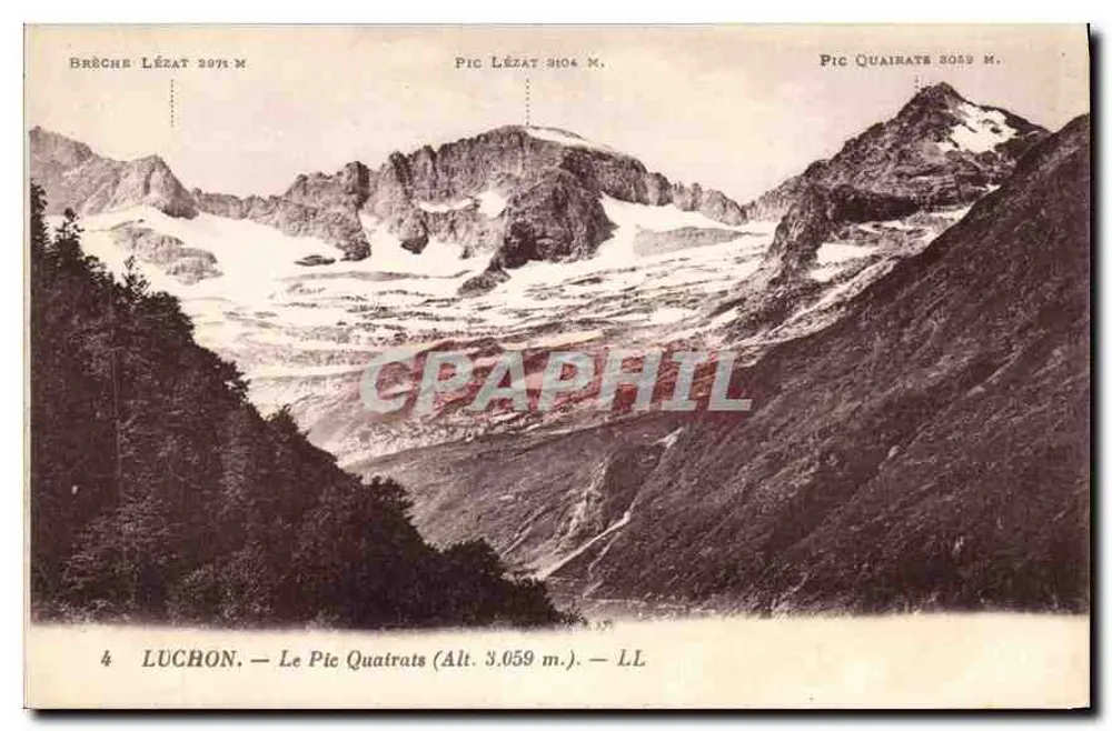 O Pic Quatrats (Alt. 3.059 m.) — Luchon — LL - Frente