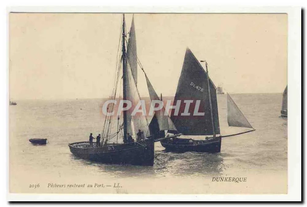 Pescadores retornando ao Porto — LL. — DUNKERQUE - Frente