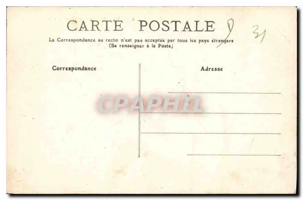 Toulouse — Allgemeiner Blick auf die Garonne — unbekannter Verleger, Seriennummer 62 - Rückseite