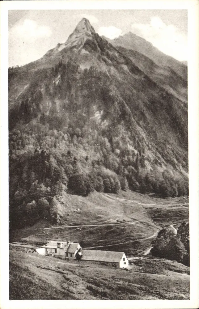 Luchon — Hospiz von Frankreich und Pic de la Pique — Cés Arts Photomécanique, Paris - Vorderseite