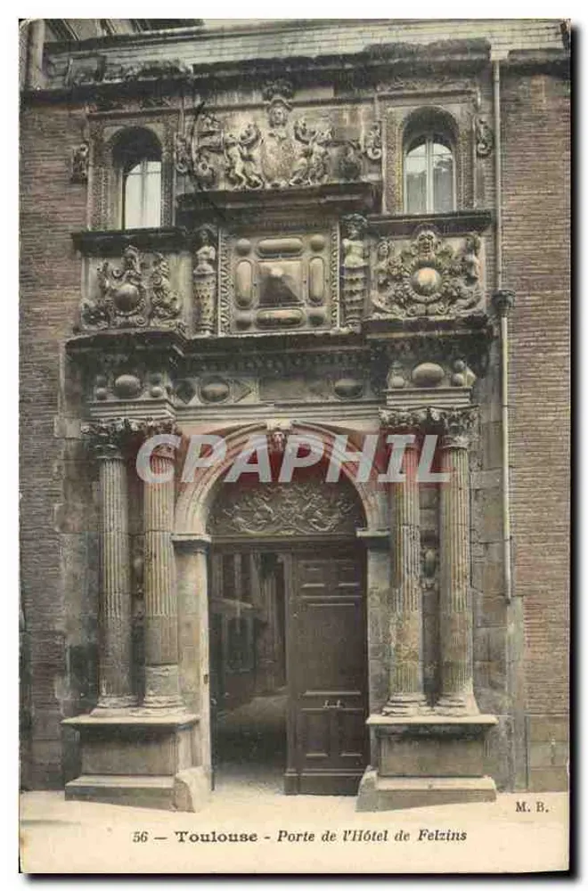 Toulouse — Tor des Hotels Felzins — M. B., n° 56 - Vorderseite