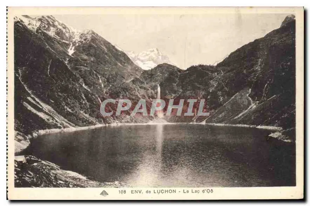 ENV. DE LUCHON - O Lago de Oô — Bilhete postal antigo n°108 - Frente