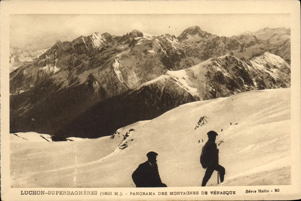 Luchon-Superbagnères (1800 m.) — Panorama der Vénasque-Berge — Serie Hélio - 20 - Vorderseite