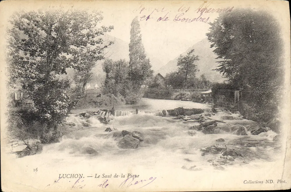 Luchon — O Salto da Picada — Coleções ND. Fot. - Frente