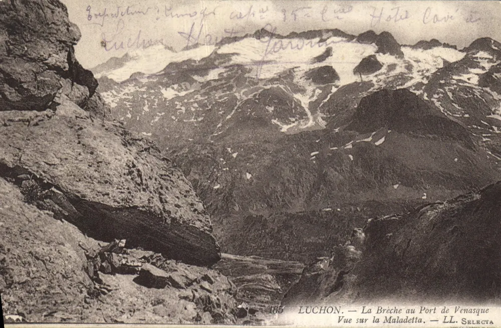 Luchon — Die Schlucht am Port de Venasque — Blick auf die Maladetta — LL. Selectia - Vorderseite