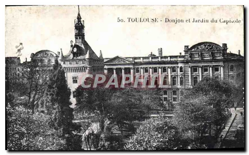 Toulouse — Torre e Jardim do Capitólio — editor desconhecido, n° 50 - Frente