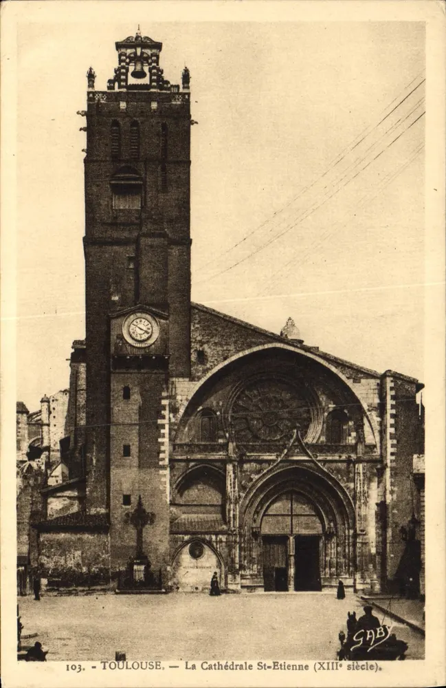 Toulouse — Die Kathedrale Saint-Étienne (13. Jahrhundert) — Gaby, n°103 - Vorderseite