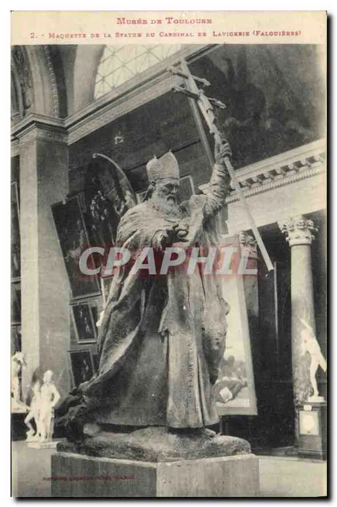 Musée de Toulouse — Modell der Statue des Kardinals de Lavigérie (Falodières) — Antoine Lacroix - Paris - Vorderseite