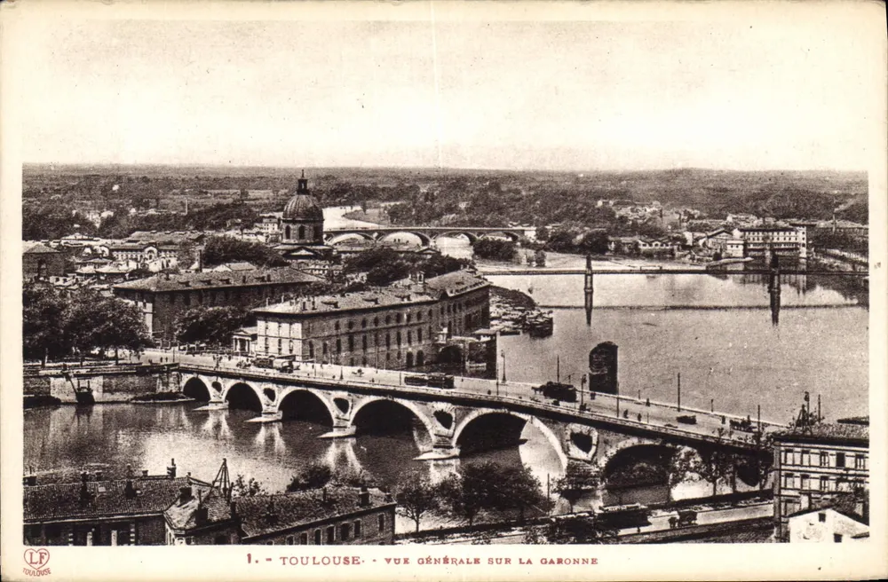 Toulouse — Allgemeiner Blick über die Garonne — Verlag: Labouche frères - Vorderseite