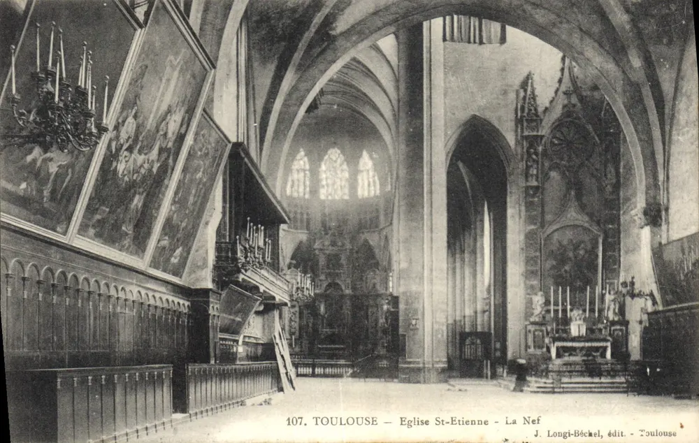 Toulouse — Kirche Saint-Étienne — Die Kirche — J. Longi-Béchel, Verlag - Toulouse - Vorderseite